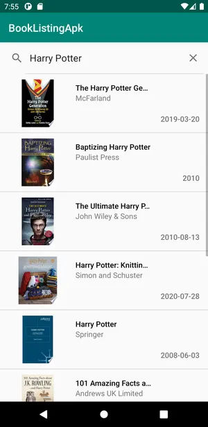 Book Listing App